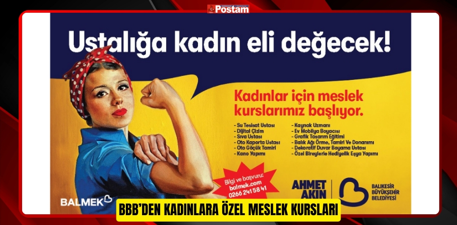 BBB’DEN KADINLARA ÖZEL MESLEK KURSLARI