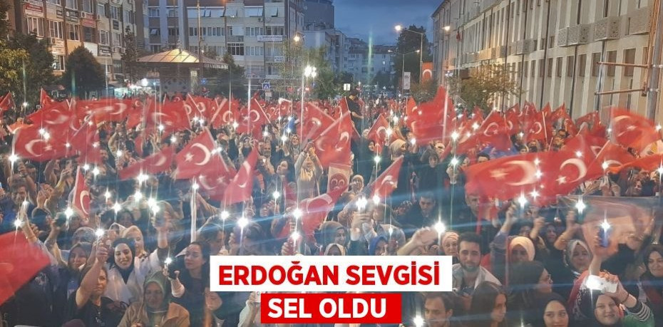 Erdoğan sevgisi sel oldu