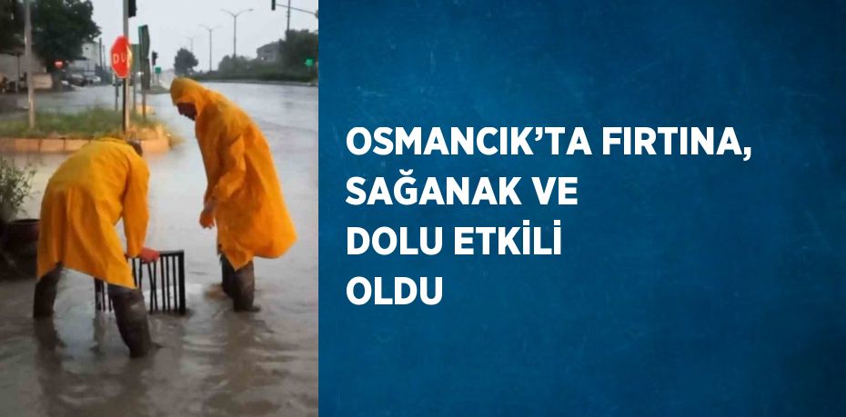 OSMANCIK’TA FIRTINA, SAĞANAK VE DOLU ETKİLİ OLDU