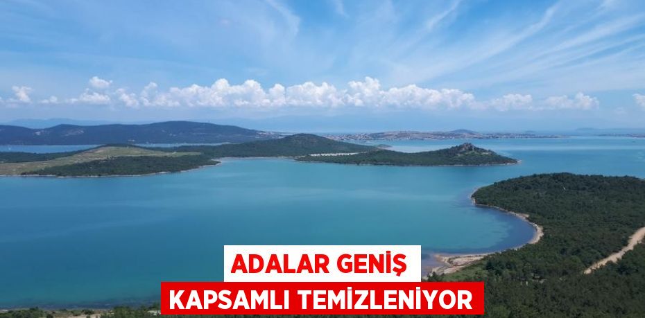 Adalar geniş kapsamlı temizleniyor