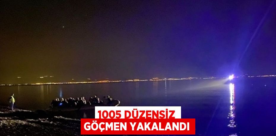 1005 düzensiz göçmen yakalandı