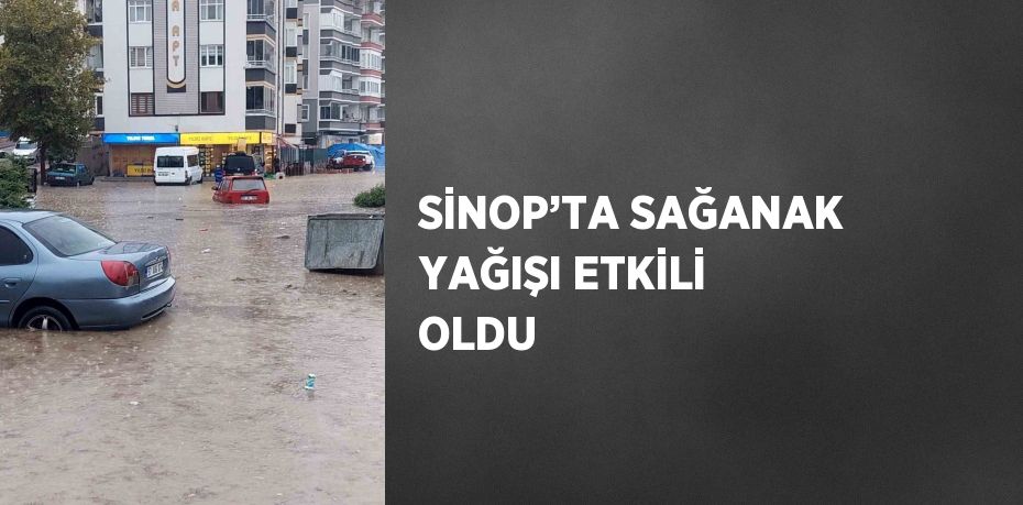 SİNOP’TA SAĞANAK YAĞIŞI ETKİLİ OLDU