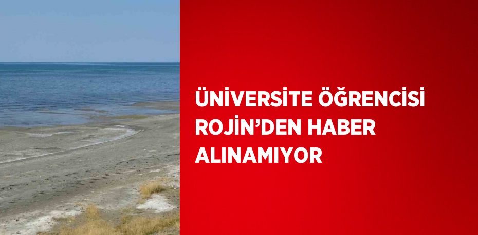 ÜNİVERSİTE ÖĞRENCİSİ ROJİN’DEN HABER ALINAMIYOR