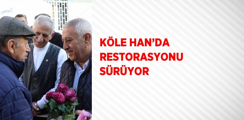 KÖLE HAN’DA RESTORASYONU SÜRÜYOR