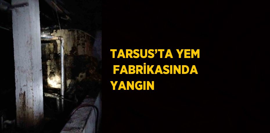 TARSUS’TA YEM  FABRİKASINDA YANGIN