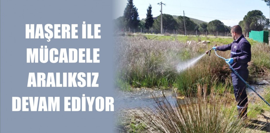 HAŞERE İLE MÜCADELE ARALIKSIZ DEVAM EDİYOR