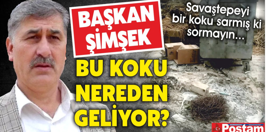 BAŞKAN ŞİMŞEK BU KOKU NEREDEN GELİYOR?