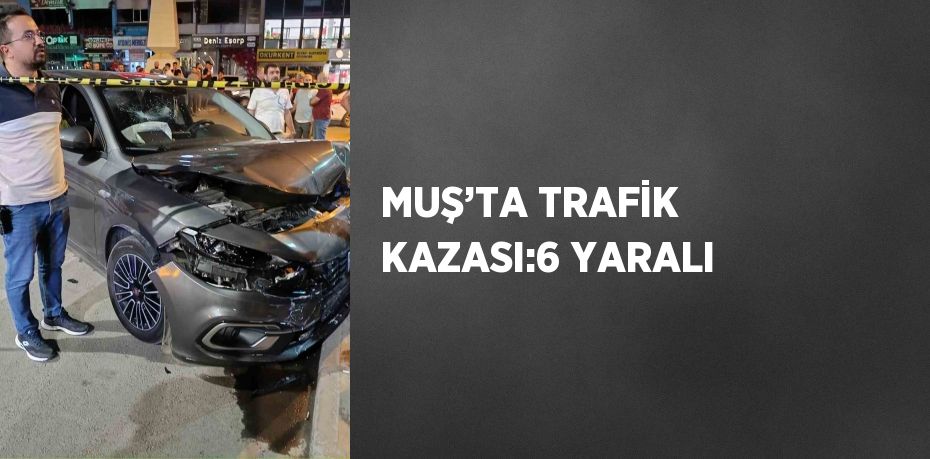 MUŞ’TA TRAFİK KAZASI:6 YARALI