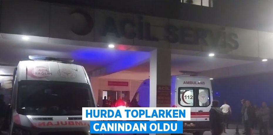 HURDA TOPLARKEN CANINDAN OLDU