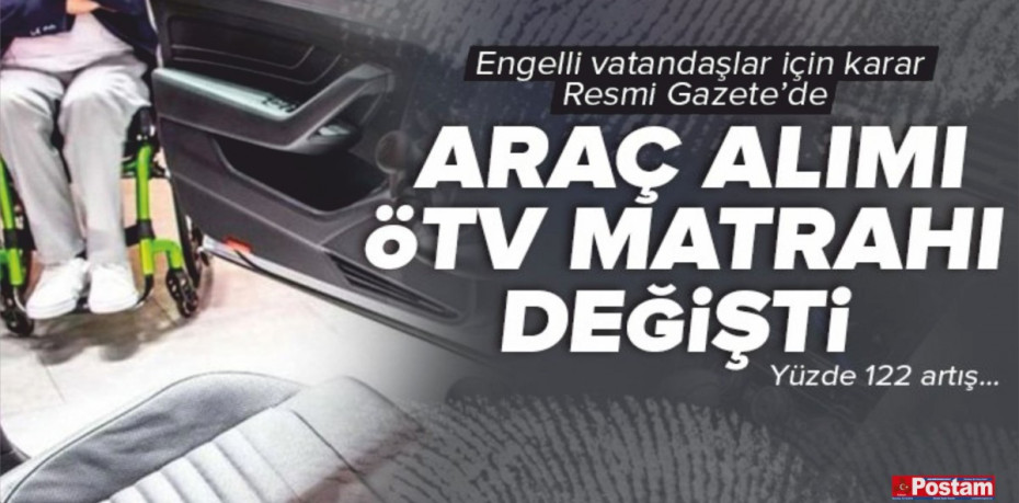 ÖTV muafiyetli araç alacaklar dikkat!