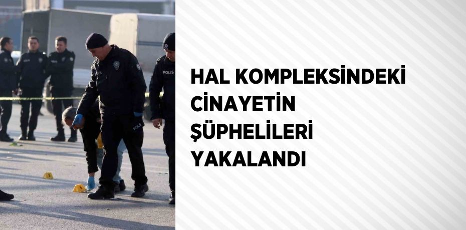 HAL KOMPLEKSİNDEKİ CİNAYETİN ŞÜPHELİLERİ YAKALANDI