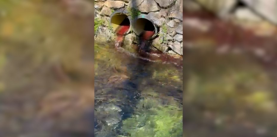 DURSUNBEY’DE MEZBAHANE ATIKLARI AKARSUYA KARIŞIYOR