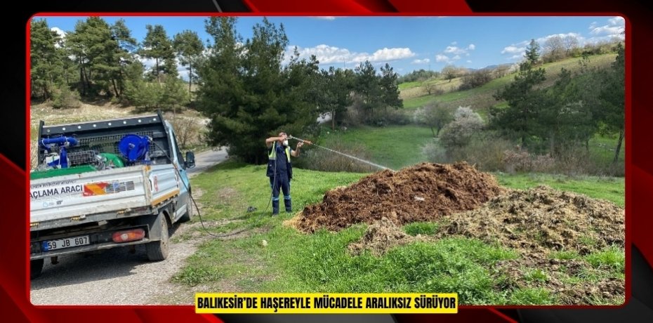 BALIKESİR’DE HAŞEREYLE MÜCADELE ARALIKSIZ SÜRÜYOR