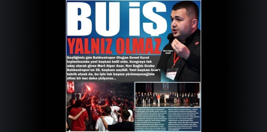 BU İŞ YALNIZ OLMAZ