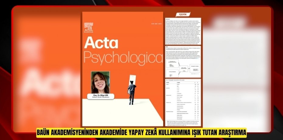 BAÜN AKADEMİSYENİNDEN AKADEMİDE YAPAY ZEKÂ KULLANIMINA IŞIK TUTAN ARAŞTIRMA