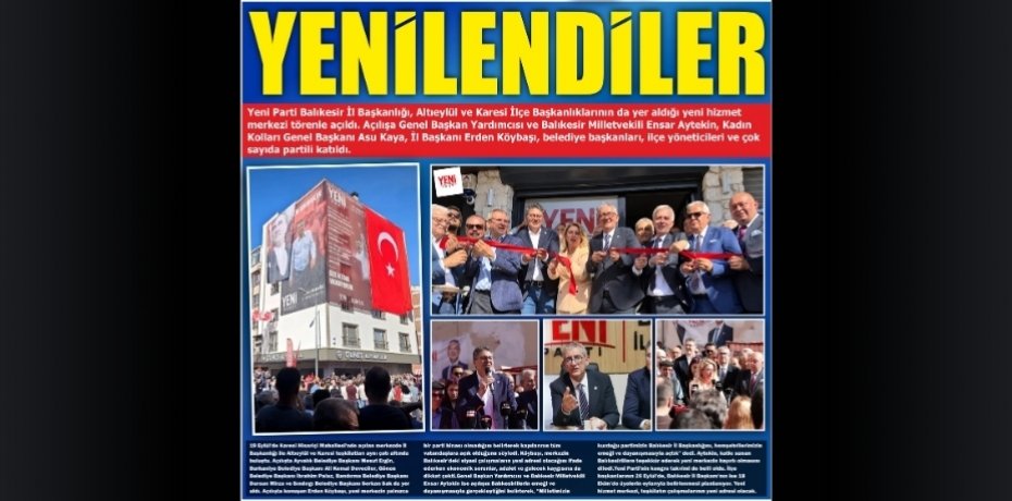 YENİLENDİLER