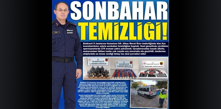 SONBAHAR TEMİZLİĞİ!