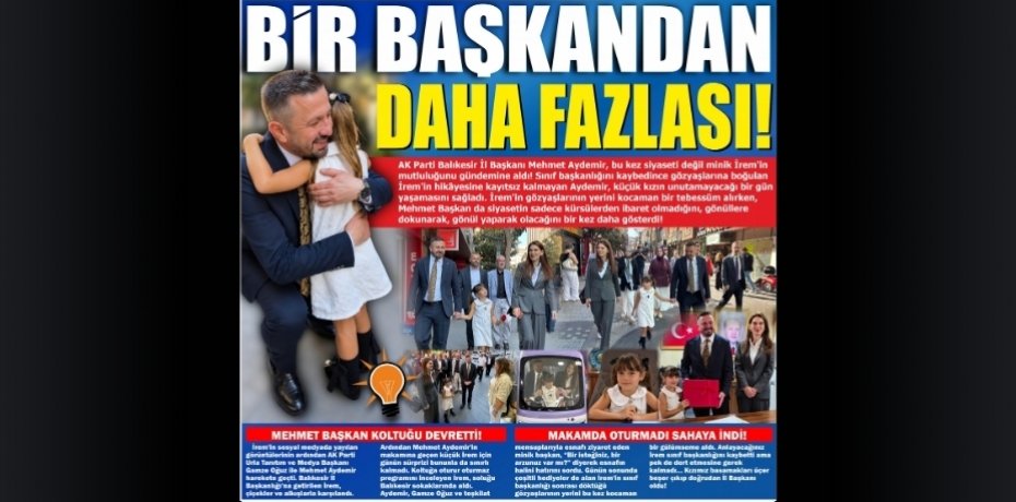 BİR BAŞKANDAN DAHA FAZLASI!