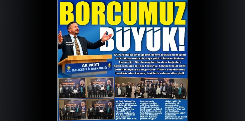 BORCUMUZ BÜYÜK!